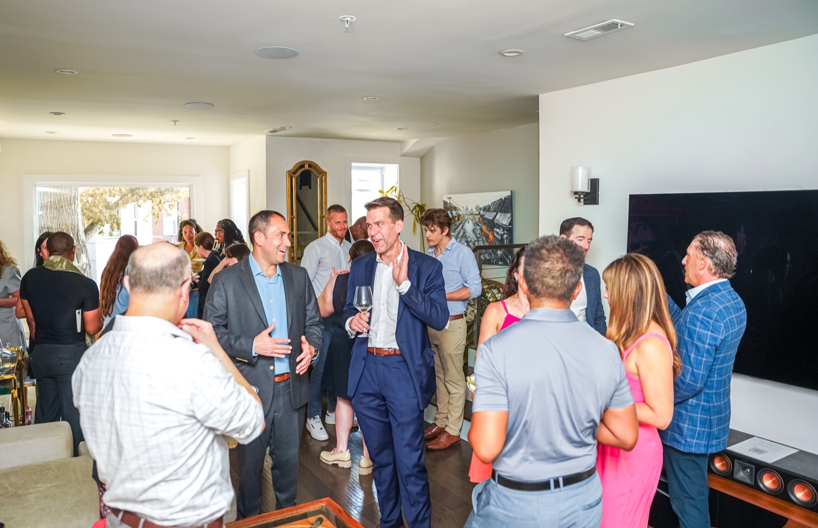 Guests networking at the DCZ Legal launch party, the first DC Fiduciaries event.